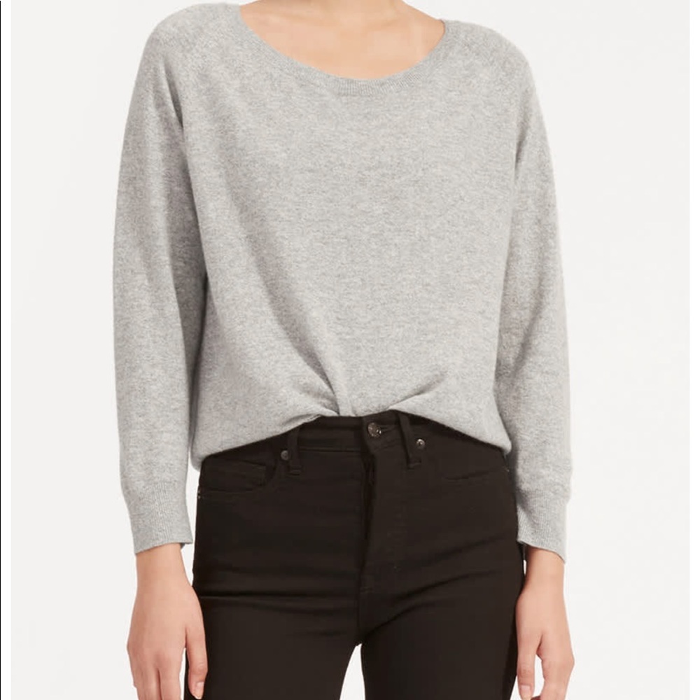 NWOT Everlane 100% cashmere gray sweater